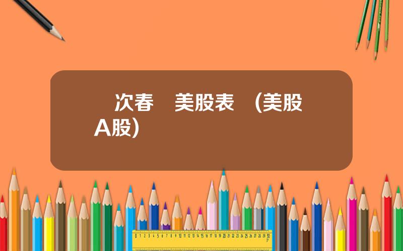 歷次春節美股表現(美股 A股)